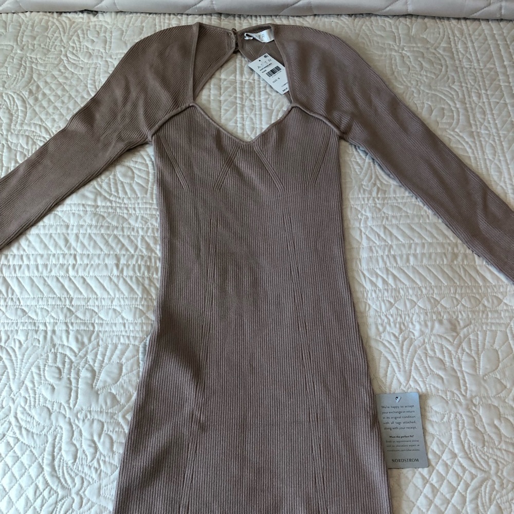 Astr the label nude mini dress